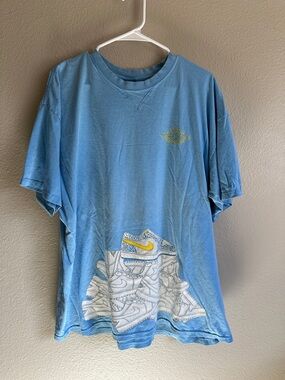 Air Jordan Nike short sleeve adult men size XL sneakers graphic t-shirt